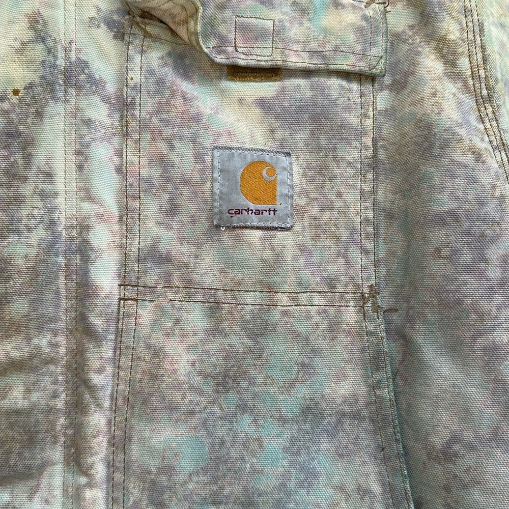 Vintage Carhart Chore Barn Coat, Lining INSULATED!, bleach dyed Men’s Large - Picture 2 of 8